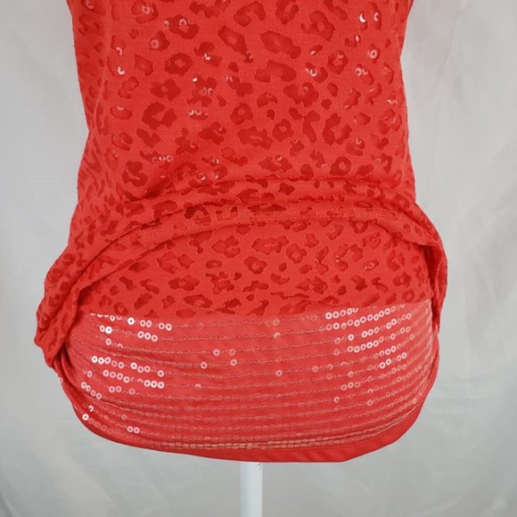 SOLD ***** Nue Options Sequins Cheetah Print Top - Picture 9 of 9